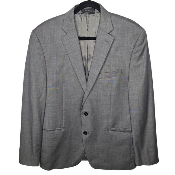 Ralph Lauren LRL Men 44R ? Suit Blazer Jacket Sportcoat Light Grey Wool 2 Button